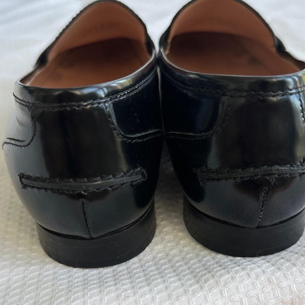 J. Crew Black Leather Academy Penny Loafers - Picture 5 of 8